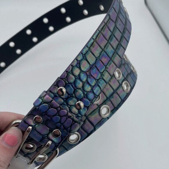 No Boundaries y2k iridescent snake belt XL - Picture 2 of 4